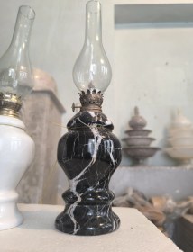 تصویر چراغ گرد سوز سنگی 