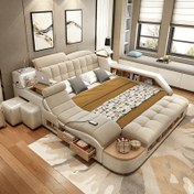 تصویر تخت خواب هوشمند نابی تک مدل پاپی 