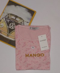 تصویر تیشرت نخی زنانه منگو طرح دار - میکس طرح و سایز / T-shirt Mango