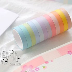 تصویر پک 12 رنگ چسب واشی 