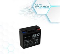تصویر باتری زیکو ۱۲ ولت ۱۸ آمپر 