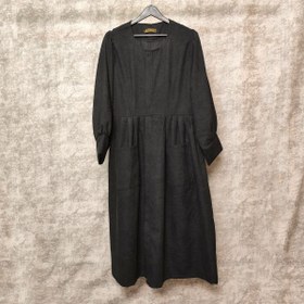 تصویر کفتان مخمل دو جیب- مشکی 