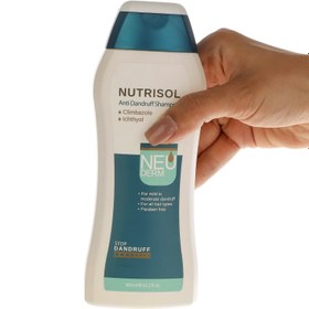 تصویر شامپو ضد شوره نئودرم مدل Nutrisol حجم 300 میلی لیتر ا Neuderm Anti Dandruff Nutrisol Hair Shampoo 300ml Neuderm Anti Dandruff Nutrisol Hair Shampoo 300ml