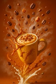 تصویر کاپوچینو کاراملی 