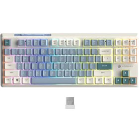 تصویر کیبورد گیمینگ بی سیم لاجی کی مدل Logikey K420 Logikey Keyboard Wirless Gaming Keyboard K420