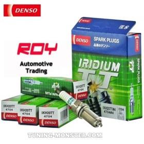 تصویر شمع دوسر سوزن ایریدیوم تی تی بلند Denso ژاپن 4704 IKH20TT IKH20TT