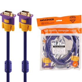 تصویر کابل VGA مچر MR-256 طول 1.5 متر Macher MR-256 VGA 1.5M Cable