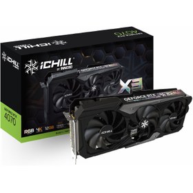 تصویر کارت گرافیک اینو تیری دی مدل GeForce RTX 4070 ICHILL X3 12GB 