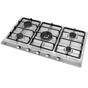 تصویر اجاق گاز کن مدل ISD505 ۵ شعله استیل 