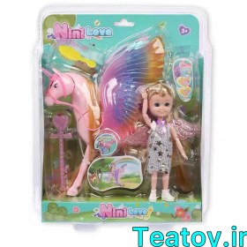 تصویر باربی بچه با اسب بالدار فرشته‌ای کد 53811 