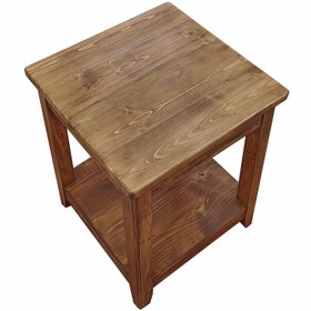 تصویر چهارپایه مدل چوبی کد SS4052.v2 - قهوه ای 