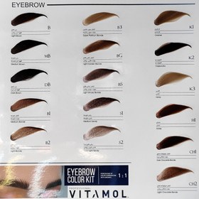 تصویر کیت رنگ ابرو ویتامول حجم ۳۰ میلی | Vitamol Eyebrow Color 