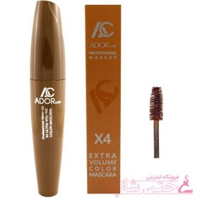 تصویر ریمل رنگی قهوه ای ادور کوین brown mascara ador coin 