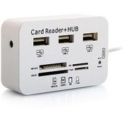 تصویر هاب یو اس بی و رم ریدر اکس پی xp-h837 