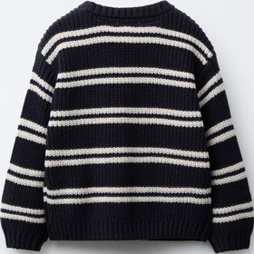 تصویر ژاکت یقه دوچرخه‌ای با طرح گلدوزی از برند زارا (بچه گانه) 