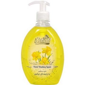 تصویر مایع دستشویی معمولی شفاف نــرگس 500 میل صحت Sehat Narcissus Flower Handwashing Liquid 500ml