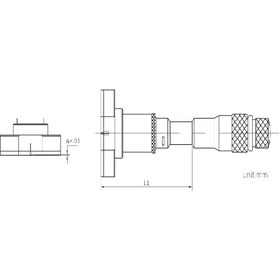 تصویر میکرومتر داخل سه فک دیجیتال 125-100 میلی متری اسیمتو ( ASIMETO ) مدل 0-34-208 