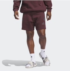 تصویر شورت و شلوارک مردانه بورگوندی آدیداس | KPS18 adidas 