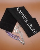 تصویر سنگ‌های بیضی آمیترین طبیعی برند kamins collection Natural Oval Amethyst Stone Beads