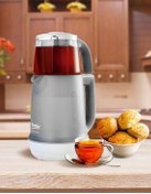 تصویر چای ساز 2211 تی پارتی با قوری شیشه ای Beko 