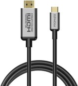 تصویر PROMATE USB C to HDMI Cable Adapter, Type-C to High-Speed HDMI 1.8m Cable (Thunderbolt 3 Compatible) with 4K 60Hz UHD Support and Rust Preventive Connectors, Promate HDLink-60H 