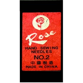 تصویر سوزن خیاطی دستی مدل رز Rose سایز 2 بسته 20 عددی 