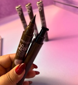 تصویر خط چشم مازیکی قهوه ای 