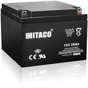 تصویر باتری یو پی اس 12 ولت 28 آمپر هیتاکو Hitaco HRT 12V 28A VRLA Battery