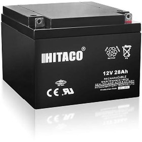 تصویر باتری یو پی اس 12 ولت 28 آمپر هیتاکو Hitaco HRT 12V 28A VRLA Battery