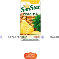 تصویر آبمیوه طبیعی آناناس 200 سی سی سان استار - بازار فوری Natural pineapple juice 200 cc Sunstar