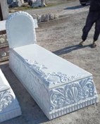 تصویر سنگ قبر مرمر سفید 
