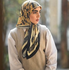 تصویر روسری زرین - نخی / قواره 90 zarrin scarf