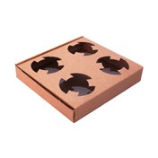 تصویر کاپ هولدر یا جا لیوانی 4 تایی جنس مرغوب (100 عددی) 