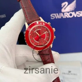 تصویر ساعت مچی لویی سوارسکی تمام قرمز Swarovski Full Red 