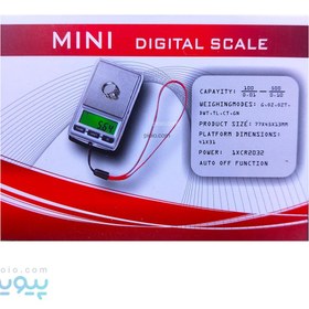 تصویر ترازو مینی دیجیتال 200 گرمی دقت یک صدم گرم Mini scale