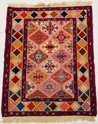 تصویر گلیم زرچارک تمام کرک مغان 