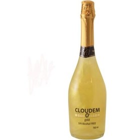تصویر شامپاین کلودم با براق طلایی بدون الکل 750 میلی لیتر 
