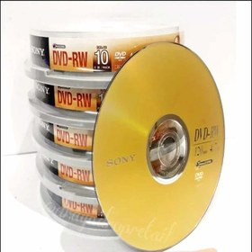 تصویر دی وی دی ری رایت سونی کیک باکس 10 تایی SONY dvd-rw