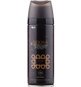 تصویر اسپری دئودورانت زنانه مدل Dahab حجم 200میل سیدونا Sidona Body Spray Dahab For Women 200ml