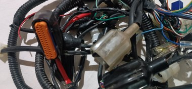 تصویر سیم کشی کامل موتورسیکلت انژکتور ۱۲۵ رهرو استوک اصلی 