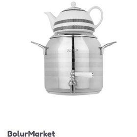 تصویر کتری قوری 5 لیتری یاس کف معمولی دستی لوکس destylux 5 liter kettle teapot yass normal floor