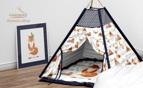 تصویر چادر سرخپوستی کودک همراه با تشک دورو 