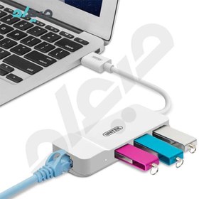 تصویر هاب USB2 یونیتک مدل Y-1470 White 