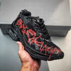 تصویر بالنسیاگا رانر گرافیتی قرمز Balenciaga Runner Graffiti Black Red 