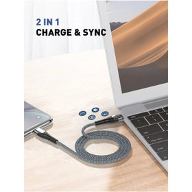 تصویر کابل تبدیل USB-C به لایتنینگ الدینیو مدل LC111 PD30W طول 1 متر 