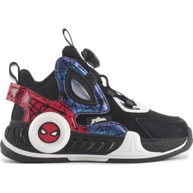 تصویر کفش ورزشی پسرانه مشکی LIGHT.F4PR برند spiderman LIGHT.F4PR Black Boy's Sports Shoes