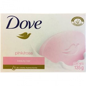 تصویر صابون داو صورتی Dove Pink با رایحه گل رز مقدار 1 ا Dove Pink Rose Cream Soap 100gr Dove Pink Rose Cream Soap 100gr