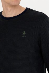 تصویر خرید اینترنتی پلیور مردانه سرمه‌ای برند u s polo assn G081GL082-1668558 Us Polo Assn G081Gl082-1668558-Fw Regular Erkek Sweatshirt