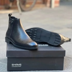 تصویر نیم یوت مردانه تمام چرم مدل جدیدM7 کد ۶۴۰ - مشکی سایز 42 Natural leather boots
