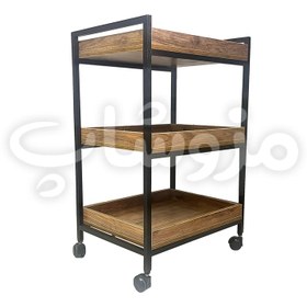 تصویر ترالی چوبی 